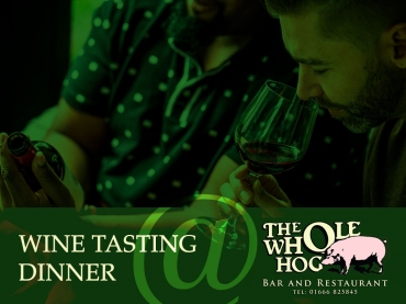 Wine tasting Dinner at The Whole Hog